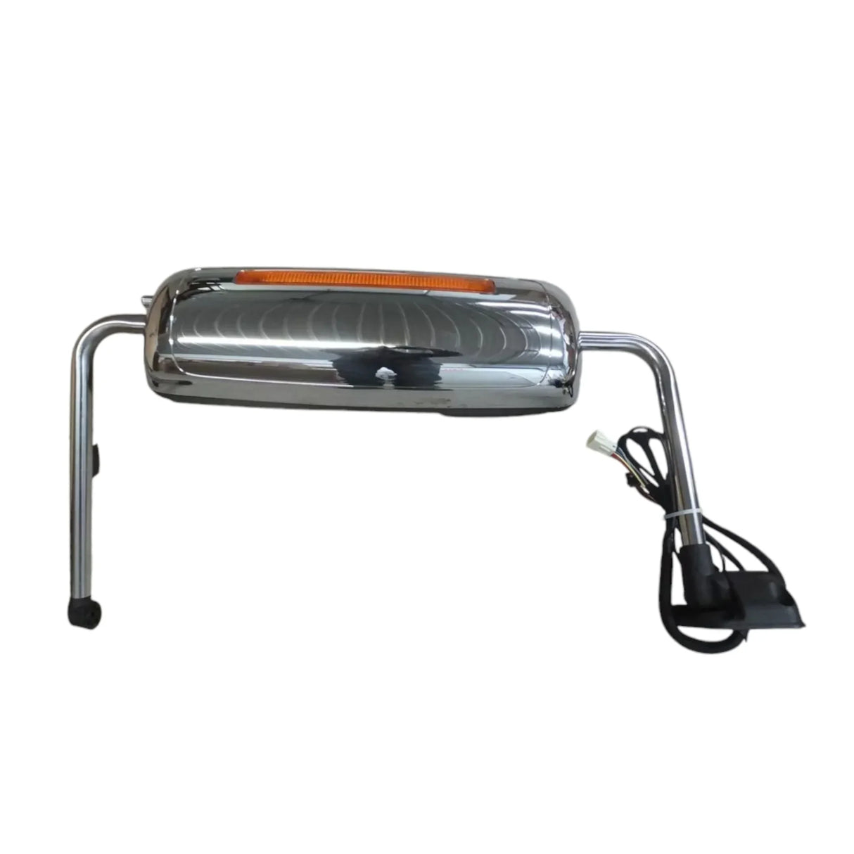 3757560C91 International Mirror Rear View Left Hand Aero Chrome HTD Power Clearance Light CB Radio - Truck To Trailer