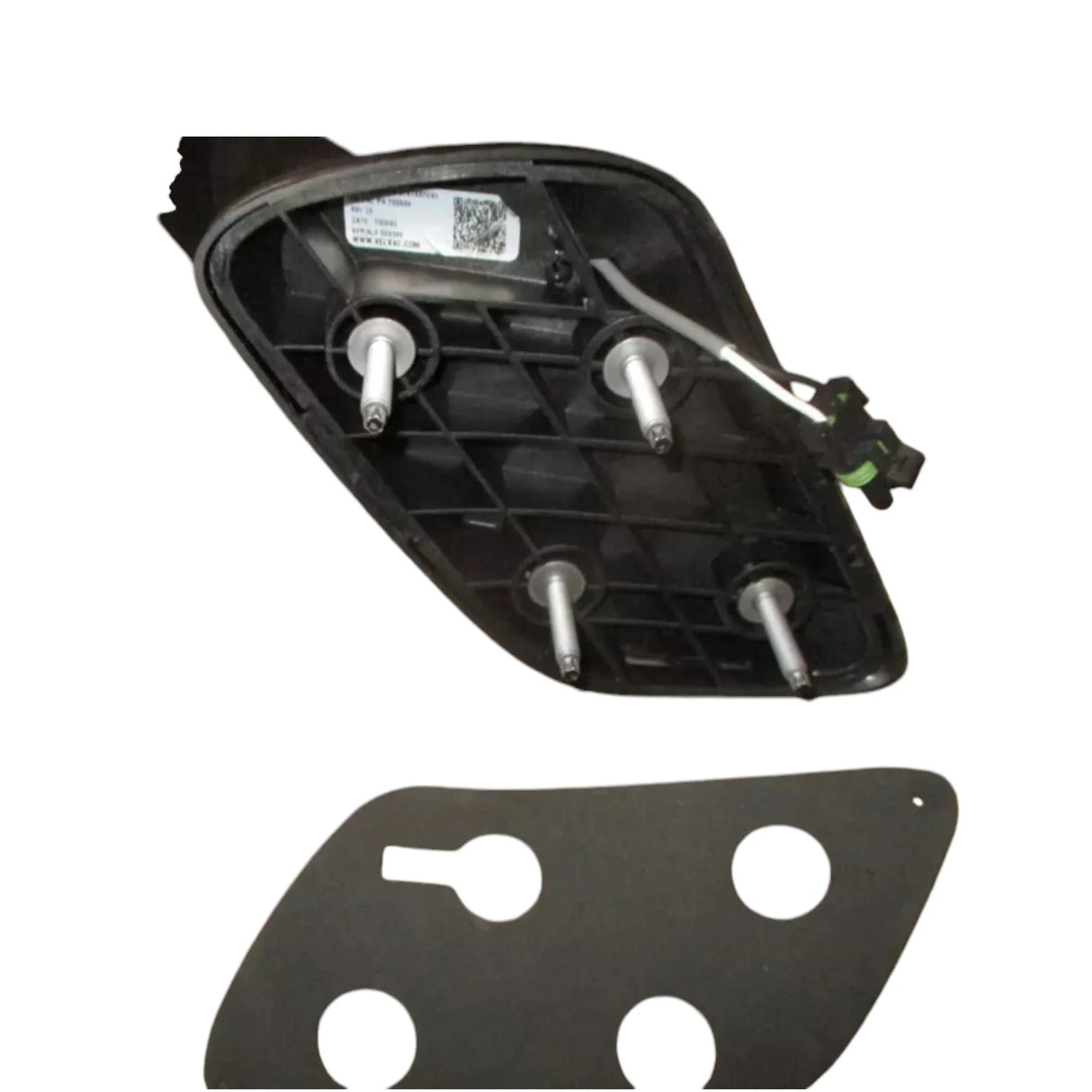 3787837C92 International Heated Black Right Hand Hood Mirror - Truck To Trailer