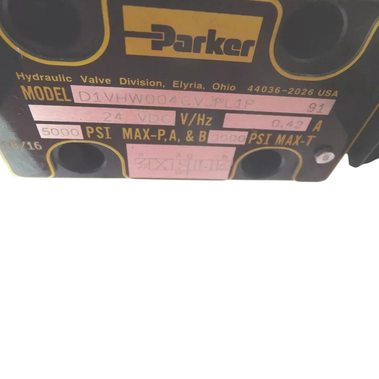 D61VW004C4VJPL1P Parker Hydraulic Directional Control Valve - Truck To Trailer