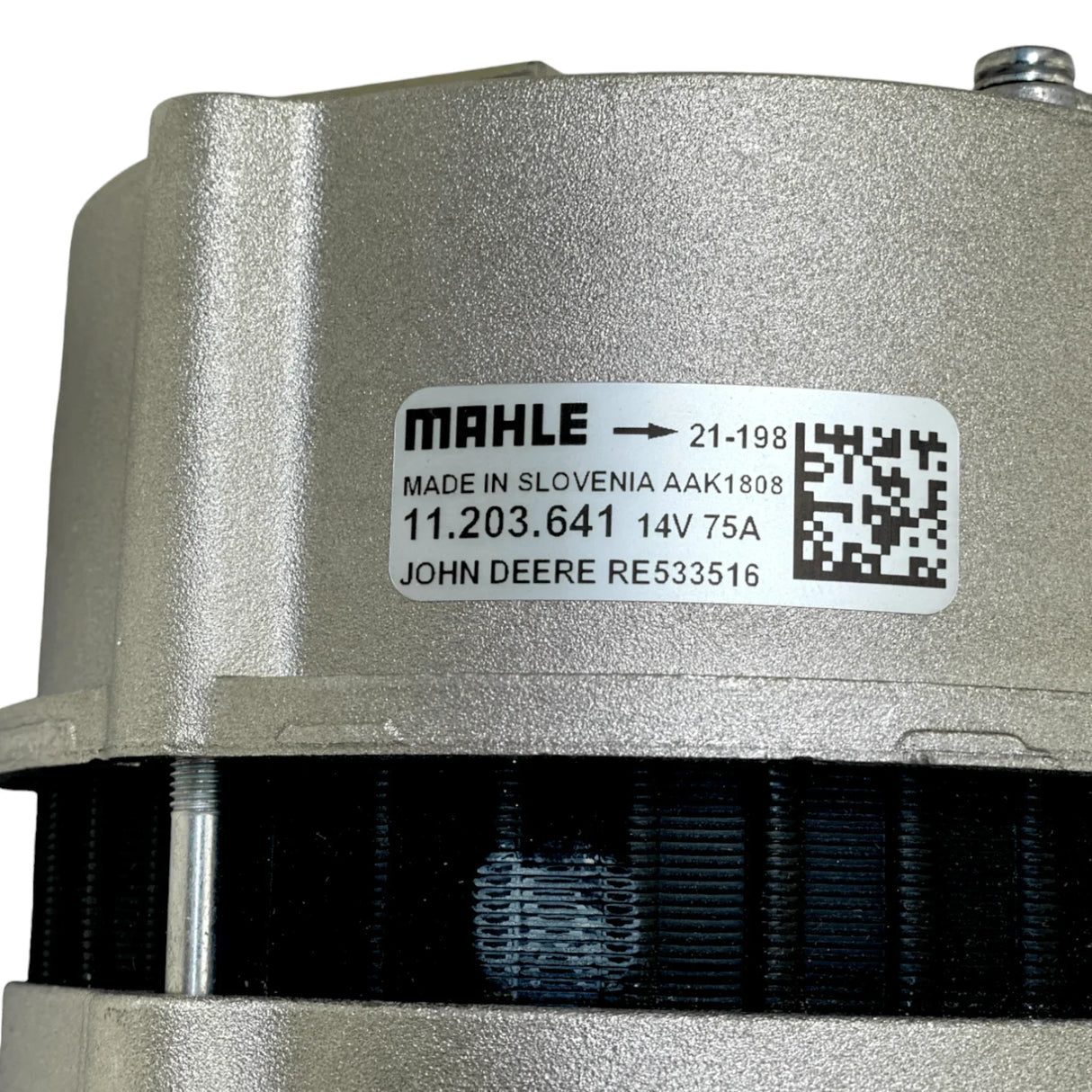 RE533516 Genuine John Deere Alternator 12V 75A - Truck To Trailer