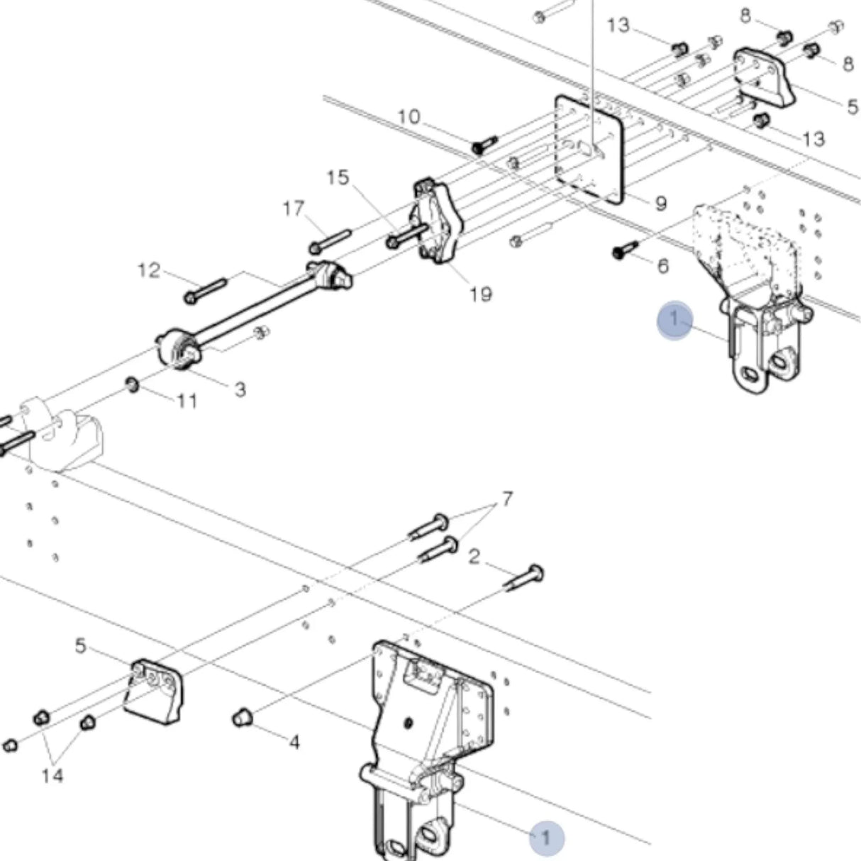 22956899 Genuine Volvo Suspension Bracket - Truck To Trailer