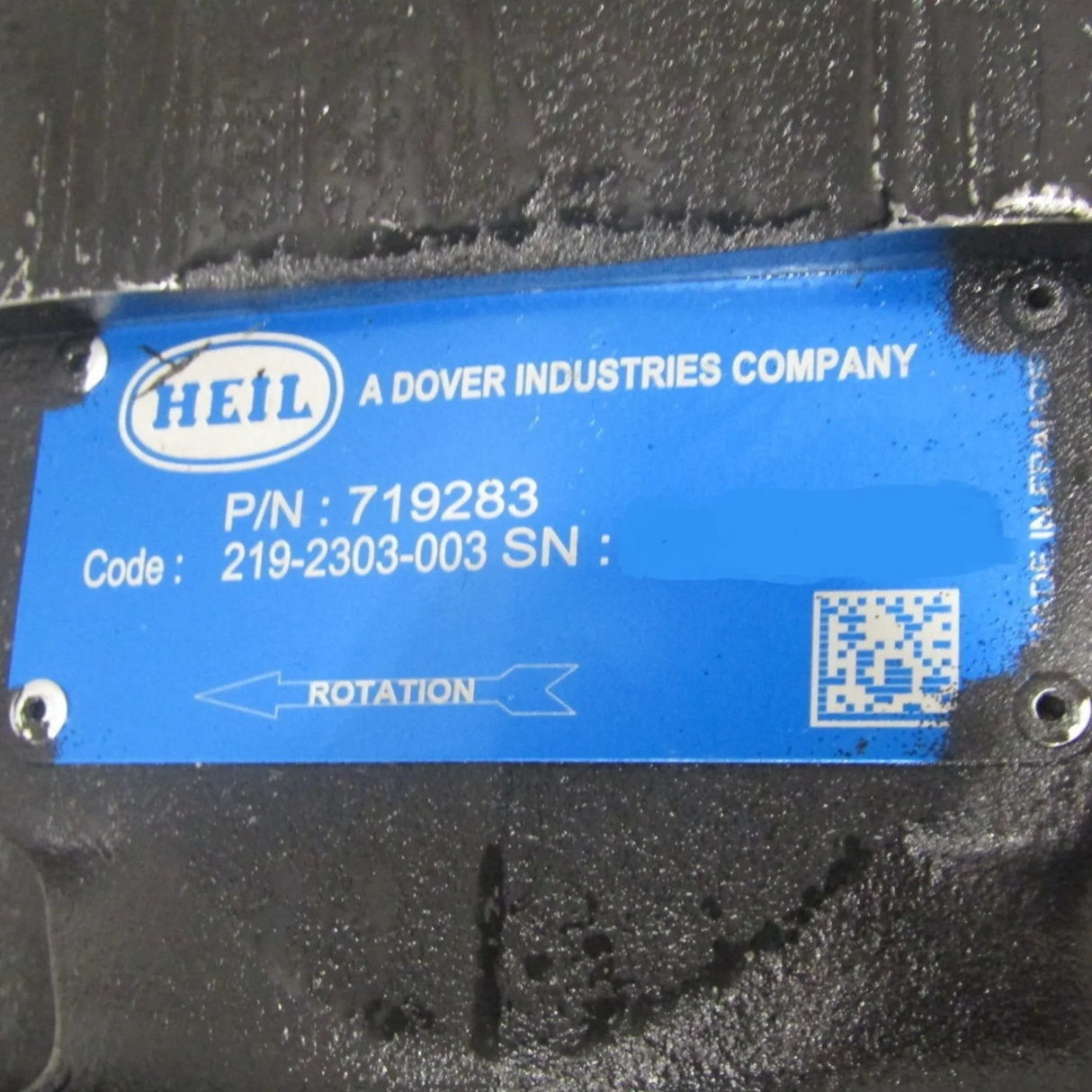 719283 Heil Hydraulic Vane Pump - Truck To Trailer