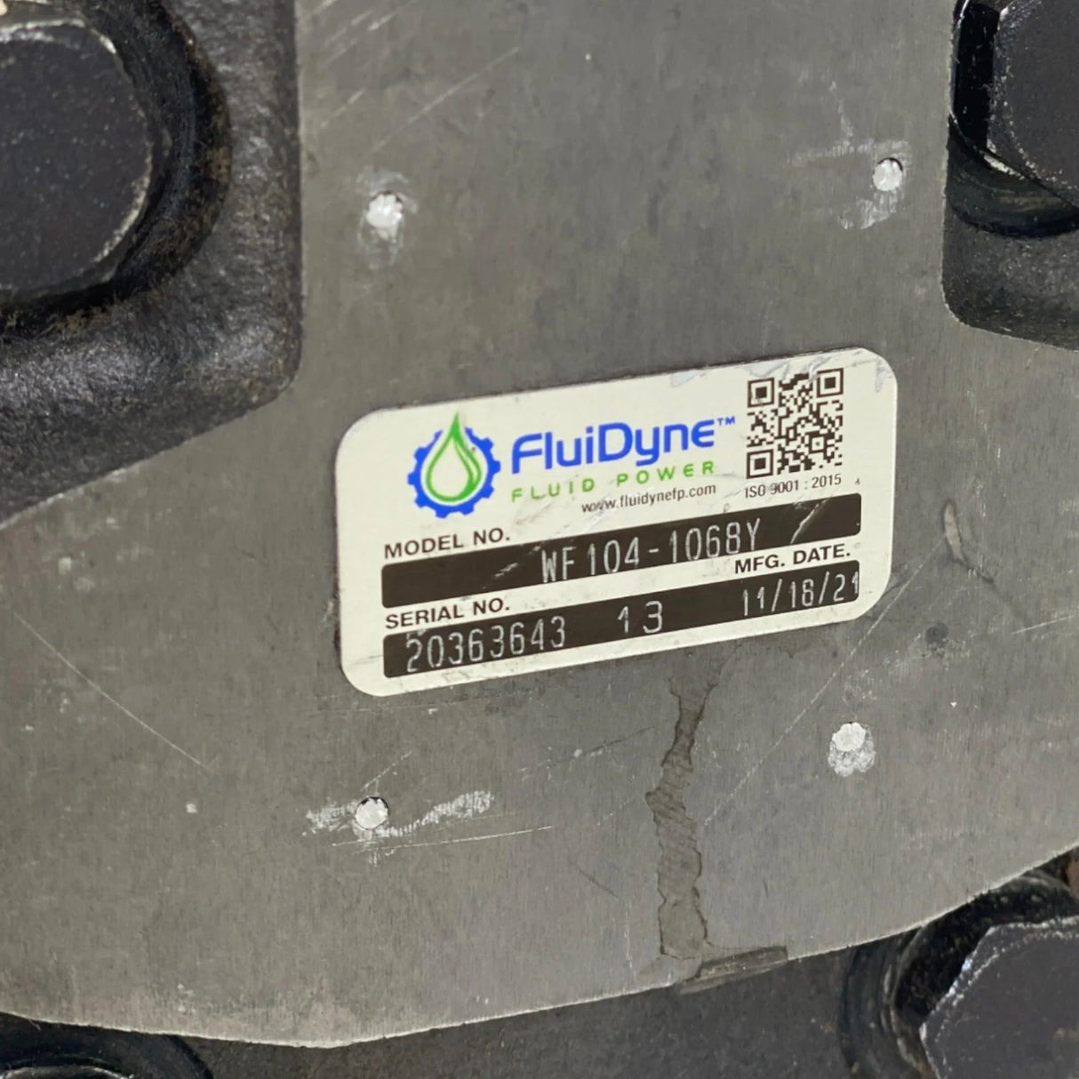 WF104-1068Y Fluidyne Hydraulic Motor - Truck To Trailer