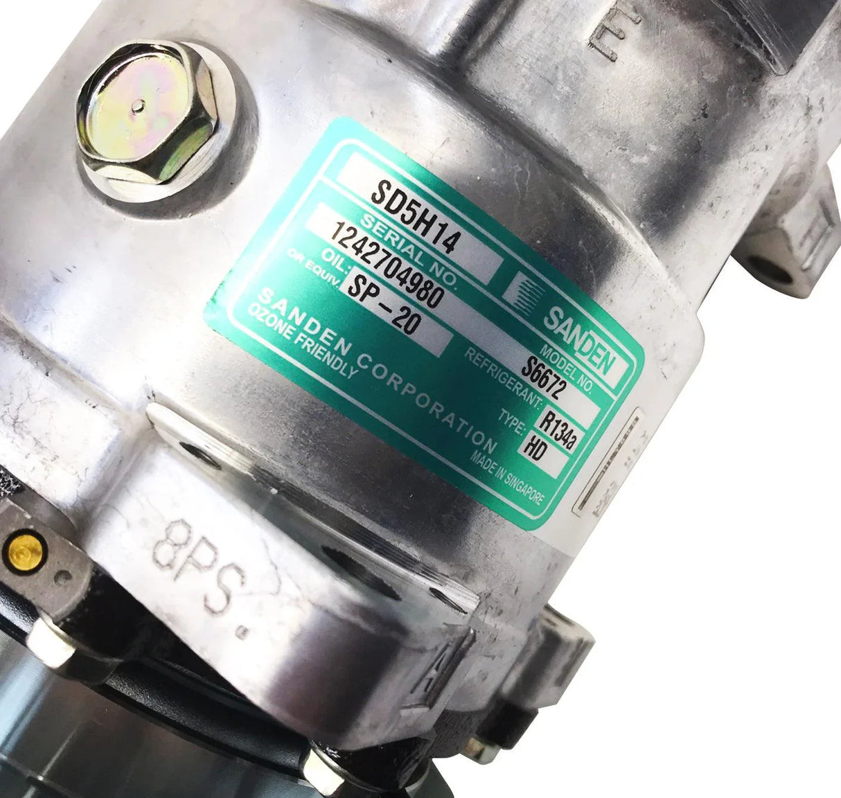 03-3486 Genuine Sanden A/C Air Conditioning Compressor Sd5H14Hd - Truck To Trailer