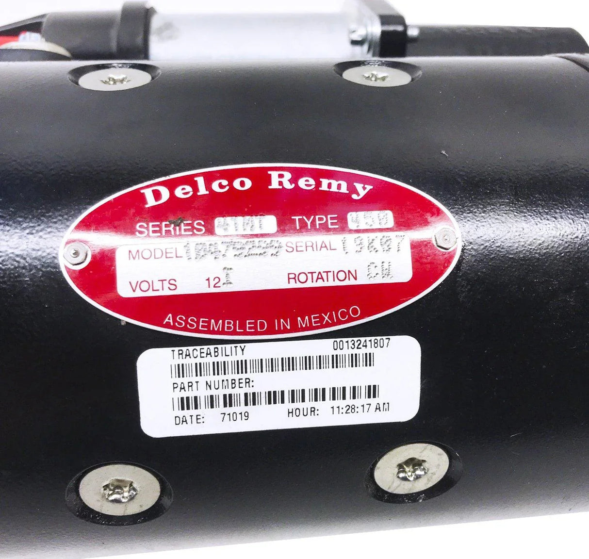 10479299 Oem Delco Remy 12V Cw Starter Fits Various Industrial Applications - Truck To Trailer