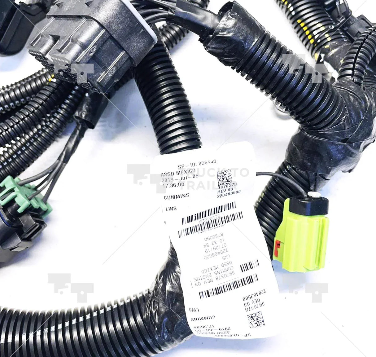 3970378 Genuine Cummins Electronic Control Module Wiring Harness - Truck To Trailer