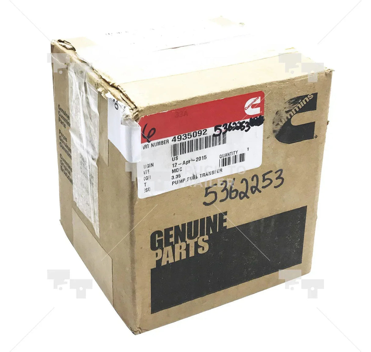 4935092 Genuine Cummins 12V Fuel Transfer Pump - Truck To Trailer