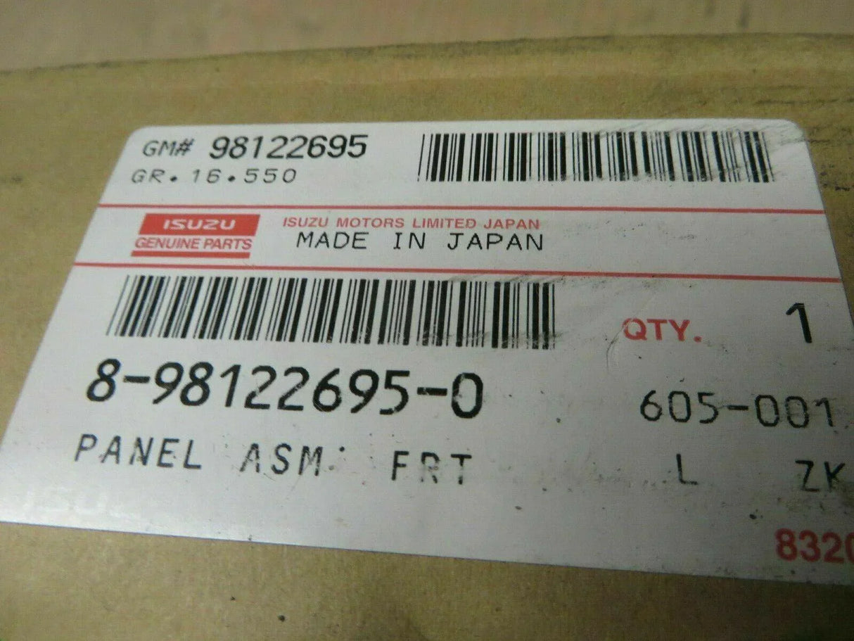 8-98122695-0 Oem Isuzu Front Panel For Isuzu - Truck To Trailer