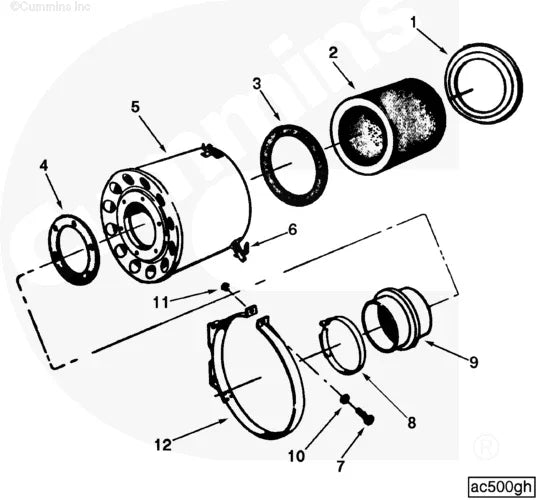 Cummins 107127 Flange Gasket - Truck To Trailer
