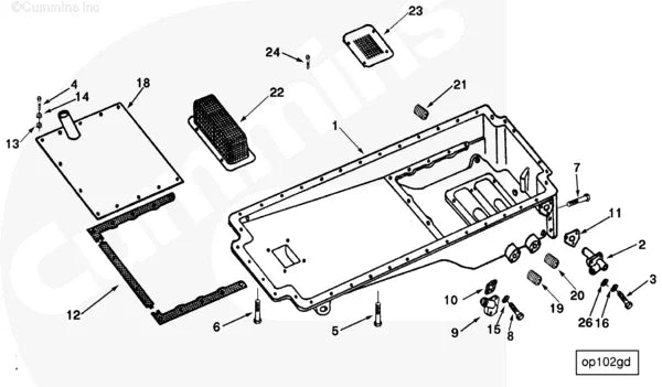 Cummins 110454 Oil Pan Aerator Screen - Truck To Trailer