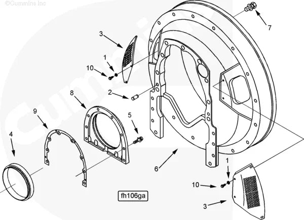 Cummins 111804 Flywheel Housing Screen - Truck To Trailer