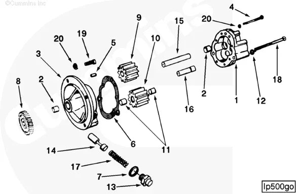 Cummins 125696 Lubricating Oil Pump Gear - Truck To Trailer