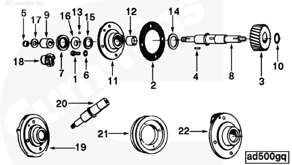 Cummins 144318 Bearing Support - Truck To Trailer