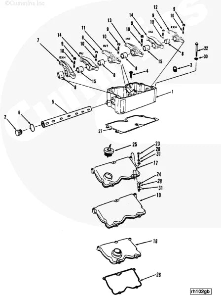 Cummins 149628 Rocker Lever Cover - Truck To Trailer