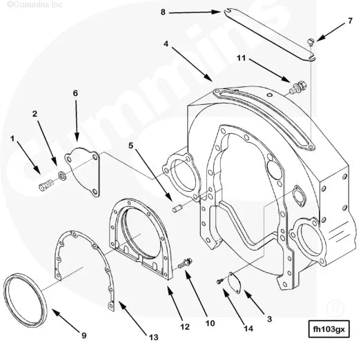 Cummins 150467 Flywheel Housing Cover - Truck To Trailer