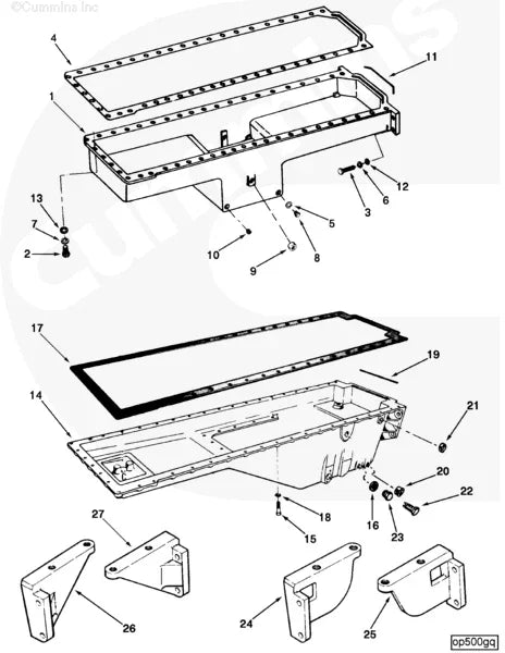 Cummins 151054 Oil Pan - Truck To Trailer