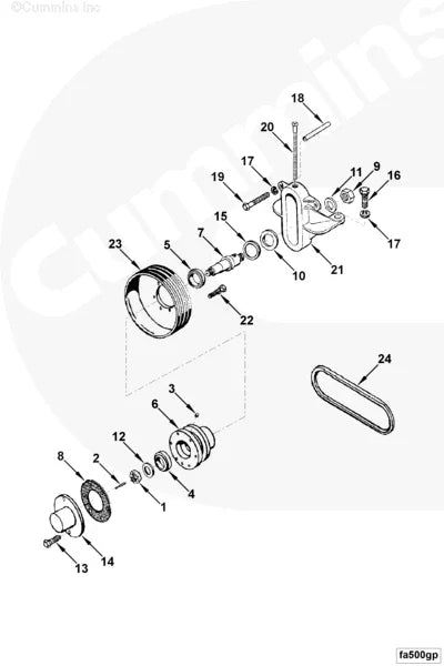Cummins 151895 Fan Pulley - Truck To Trailer