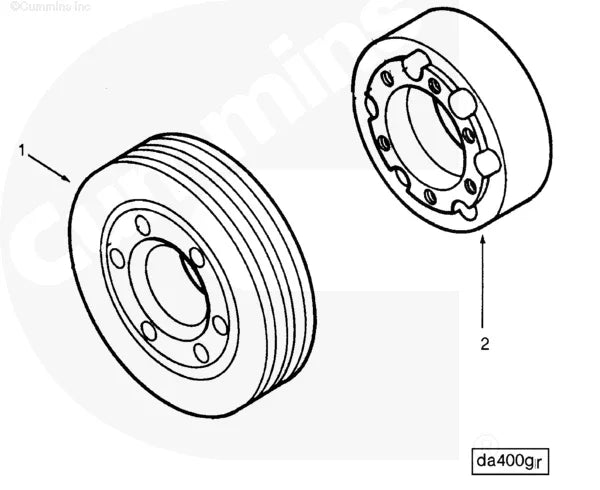 Cummins 154352 Crankshaft Pulley - Truck To Trailer