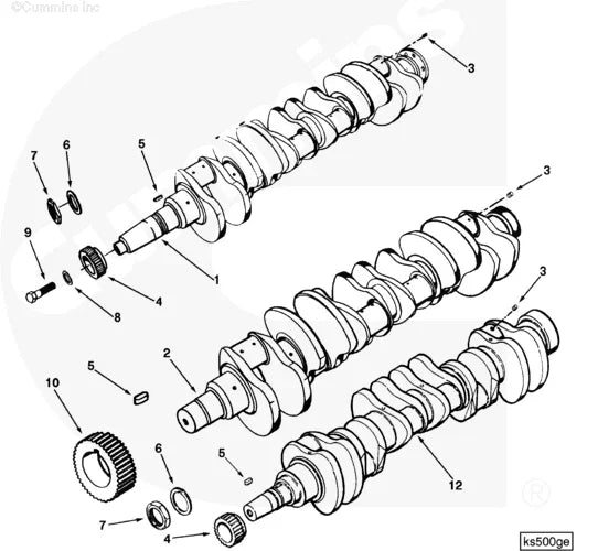 Cummins 156897 Crankshaft Gear - Truck To Trailer