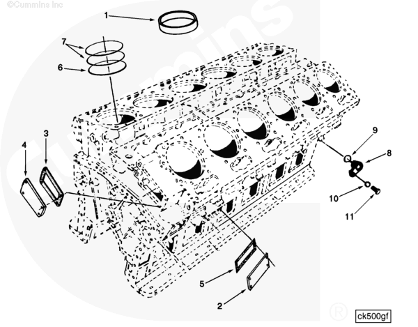 Cummins 163401 Bushing - Truck To Trailer