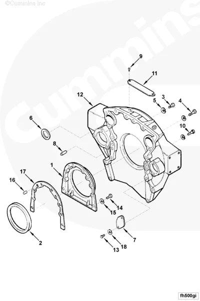 Cummins 166460 Flywheel Housing Cover - Truck To Trailer