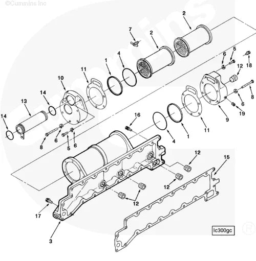 Cummins 167135 Lubricating Oil Cooler Cover - Truck To Trailer