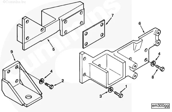 Cummins 173427 Marine Gear Bracket - Truck To Trailer