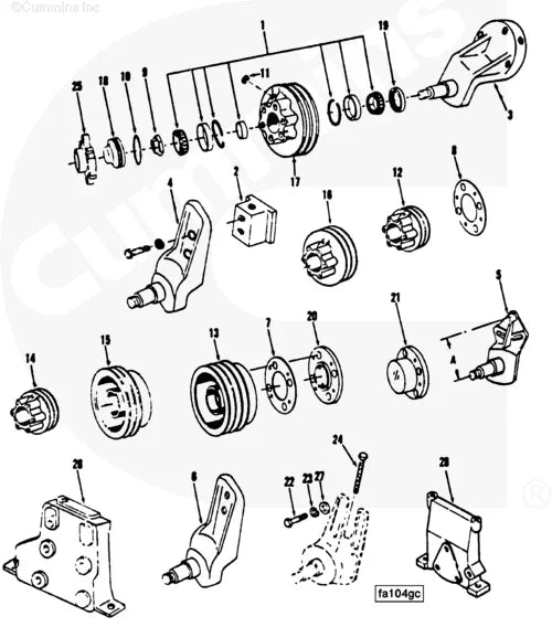 Cummins 177107 Fan Adjusting Bracket - Truck To Trailer