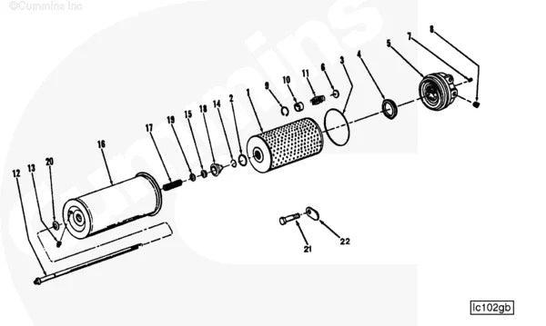 Cummins 181592 Filter Shell - Truck To Trailer