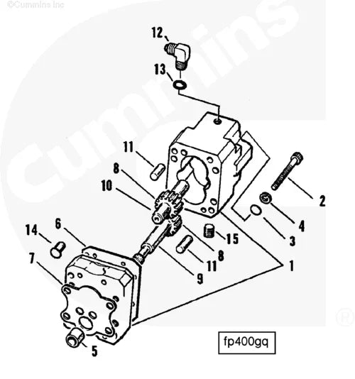 Cummins 3033734 Fuel Gear Pump Truck To Trailer