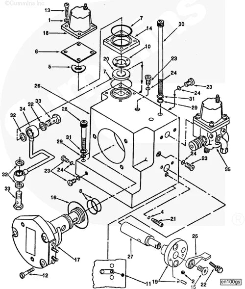 Cummins 3063889 Fuel Pump Adjusting Screw Truck To Trailer