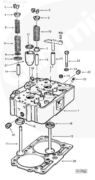Cummins 3411810 Cylinder Head - Truck To Trailer