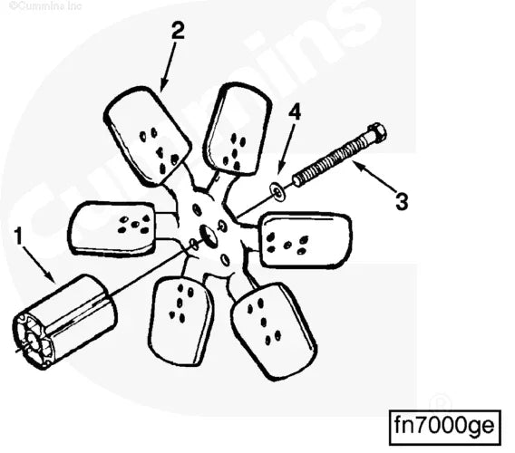 Cummins C0130269800 Engine Fan Truck To Trailer