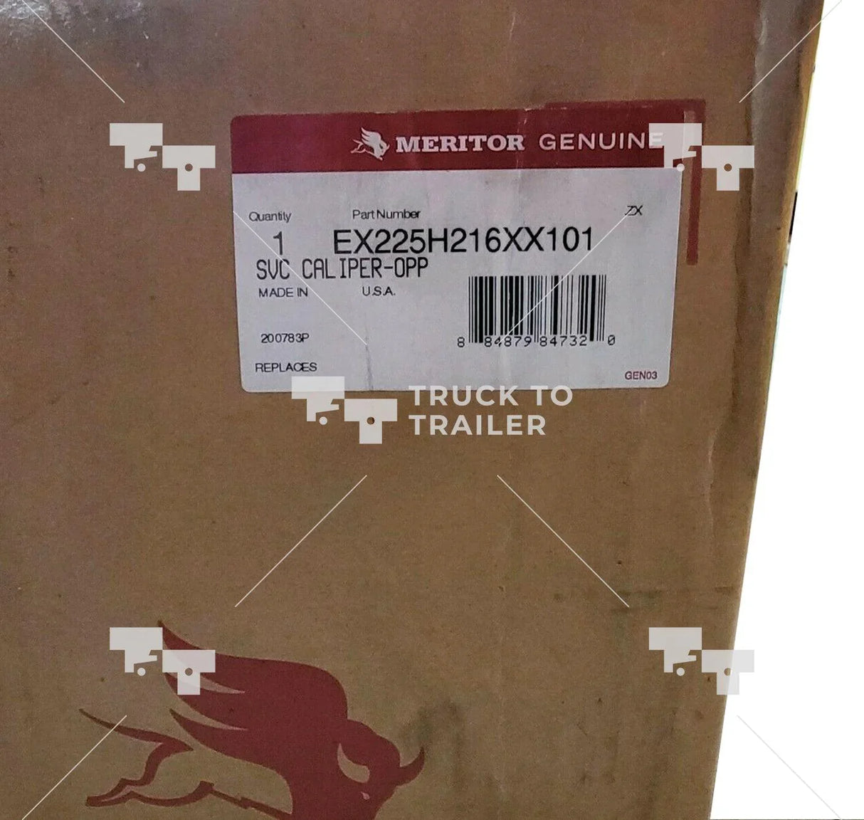 Ex225H216Xx101 Genuine Meritor Air Disc Brake Caliper Ex225H - Truck To Trailer