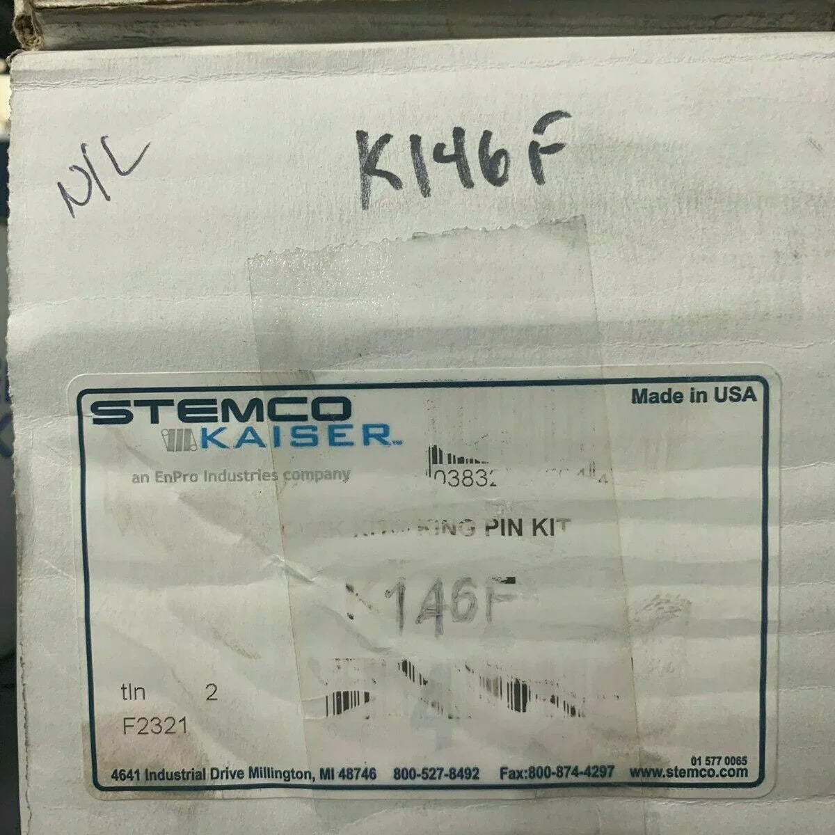 K146F Stemco Kaiser Steering No Ream Qwik Quick Kit Kingpin King Pin S