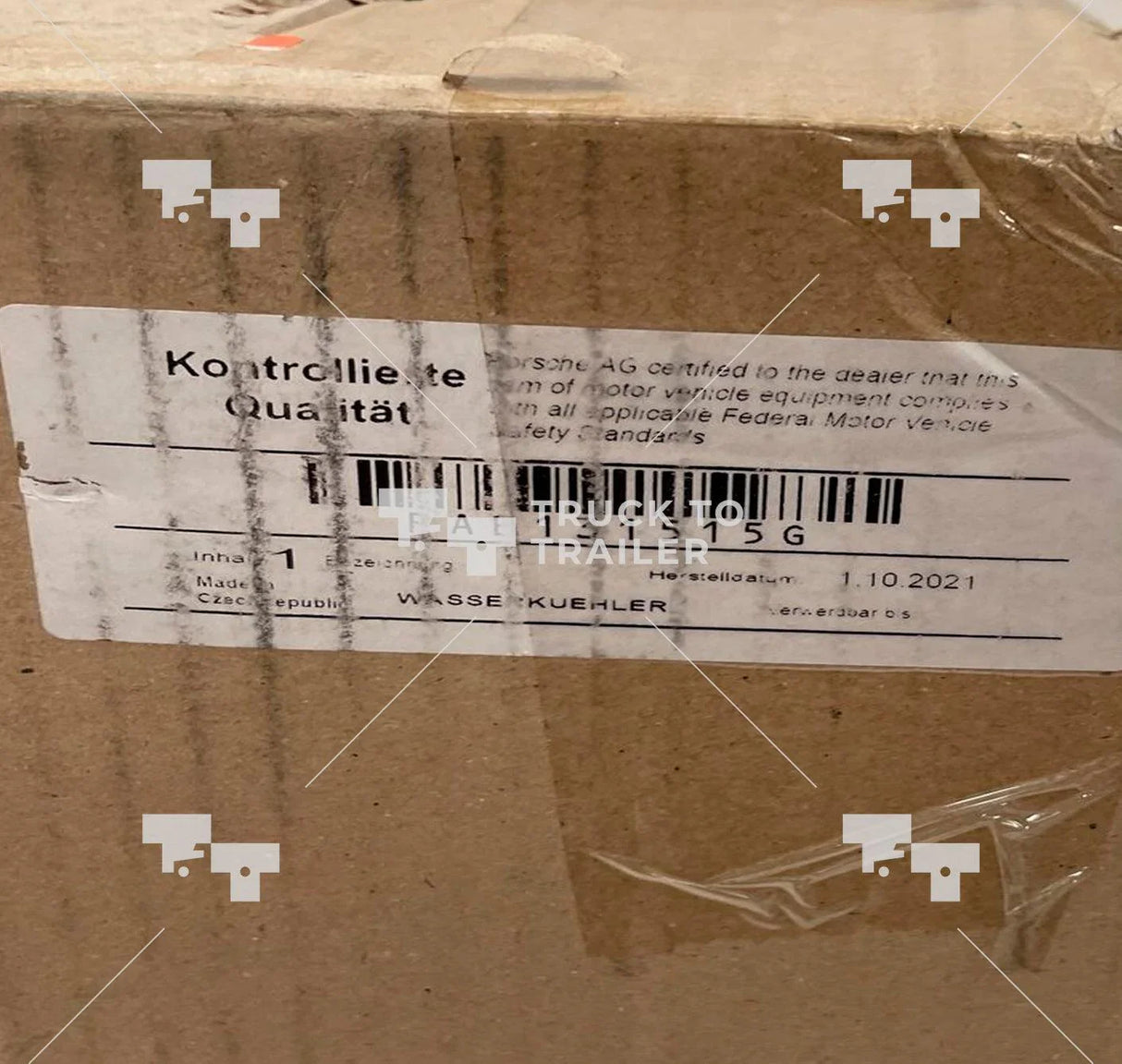 Pab-131-515-G Genuine Porsche Heat Dissipator - Truck To Trailer