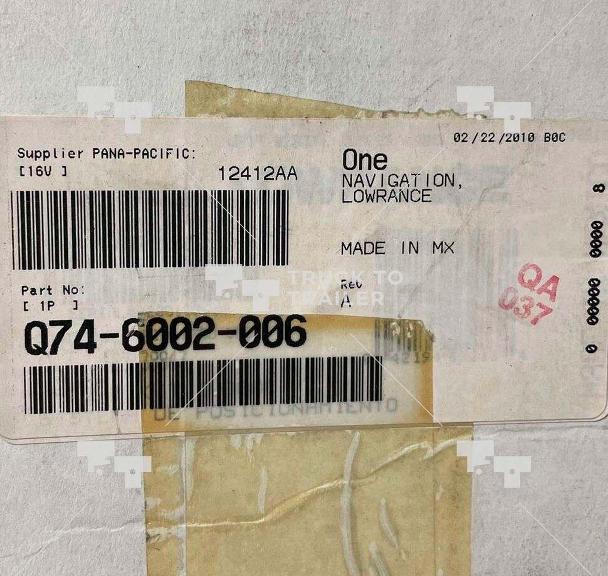 Q746002006 Genuine Paccar Lowrance Navigation Kit - Truck To Trailer