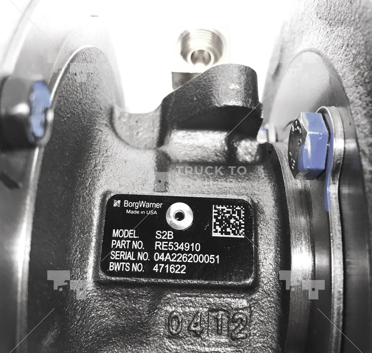 Re534910 Genuine John Deere Turbocharger For Jonh Deere 6081 8.1L Boat - Truck To Trailer