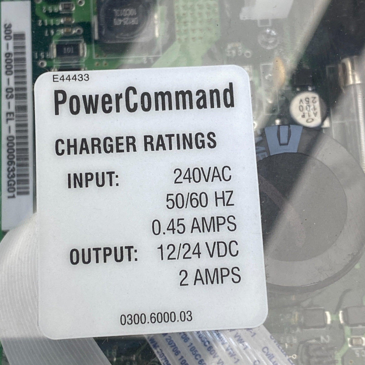 0300600003 Genuine Cummins Battery Charger.