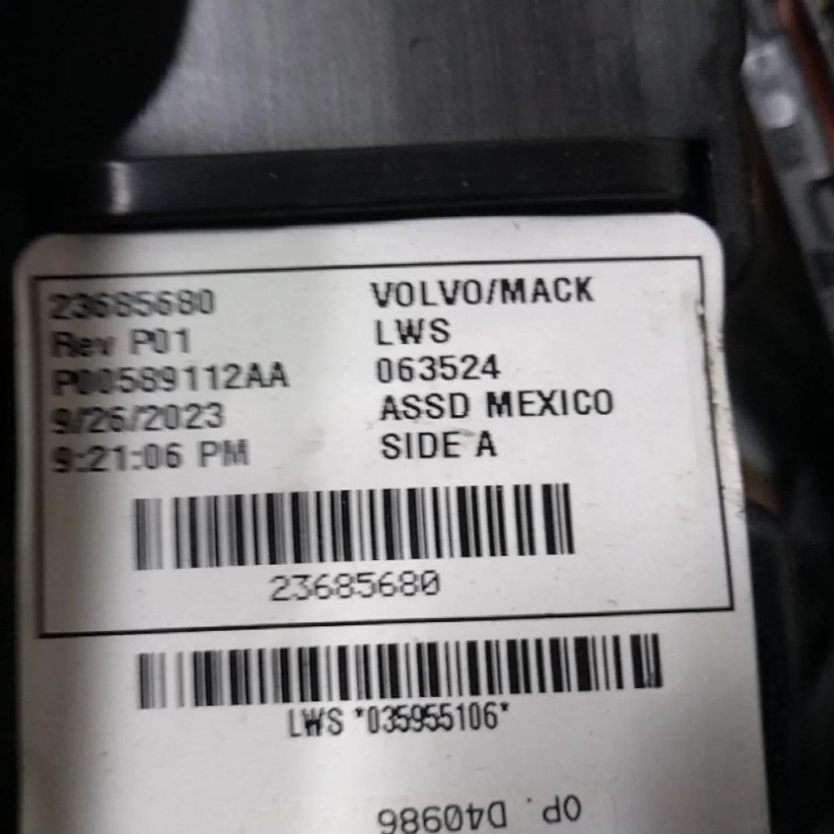 23685680 Genuine Mack Wiring Harness - Truck To Trailer