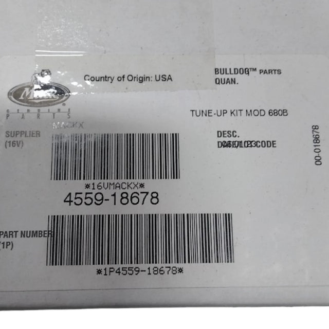 4559-18678 Genuine Volvo Tune-Up Kit Model 680B - Truck To Trailer