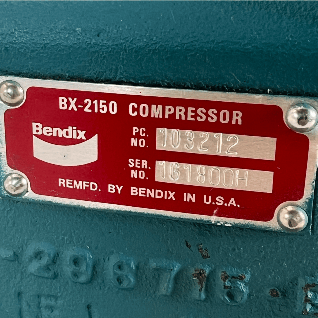 102407 Genuine Bendix Air Compressor BX-2150.