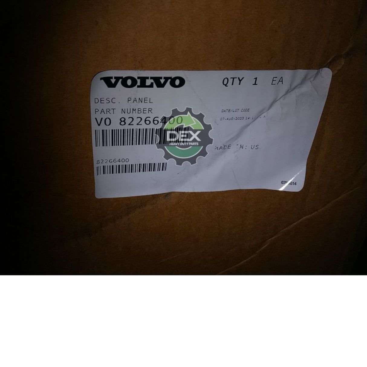 82266400 Genuine Volvo Panel