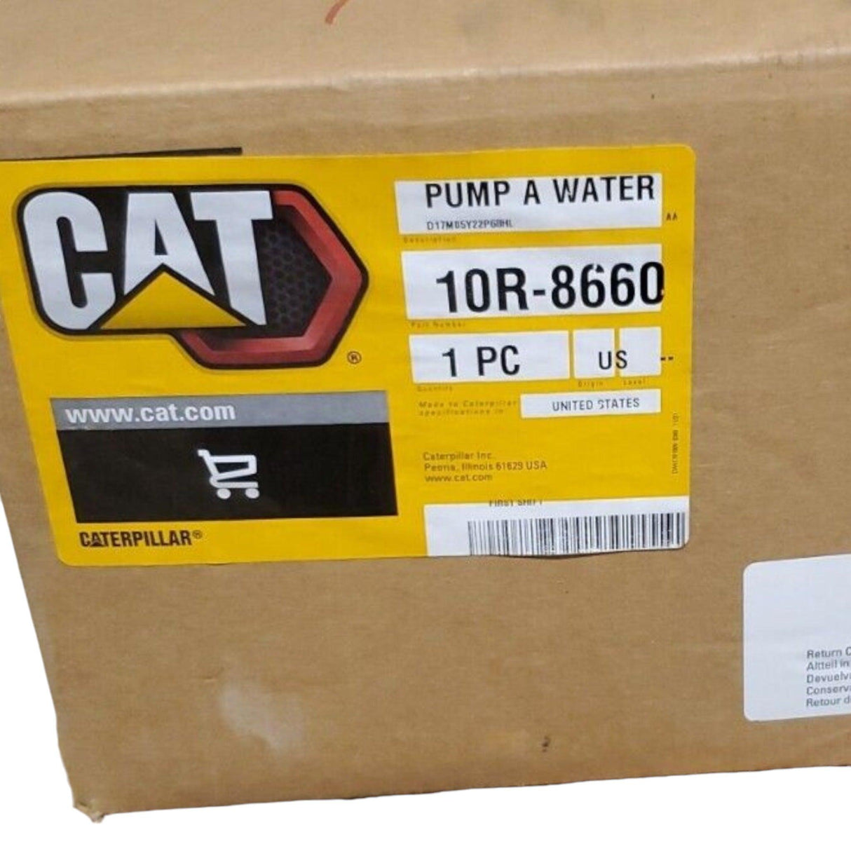 10R-8660 Genuine Cat Water Pump For Caterpillar C15 C18 - Truck To Trailer