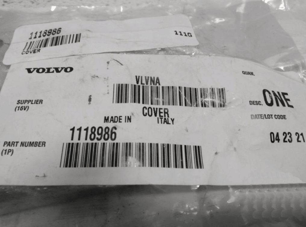 1118986 Genuine Volvo Cover - Truck To Trailer