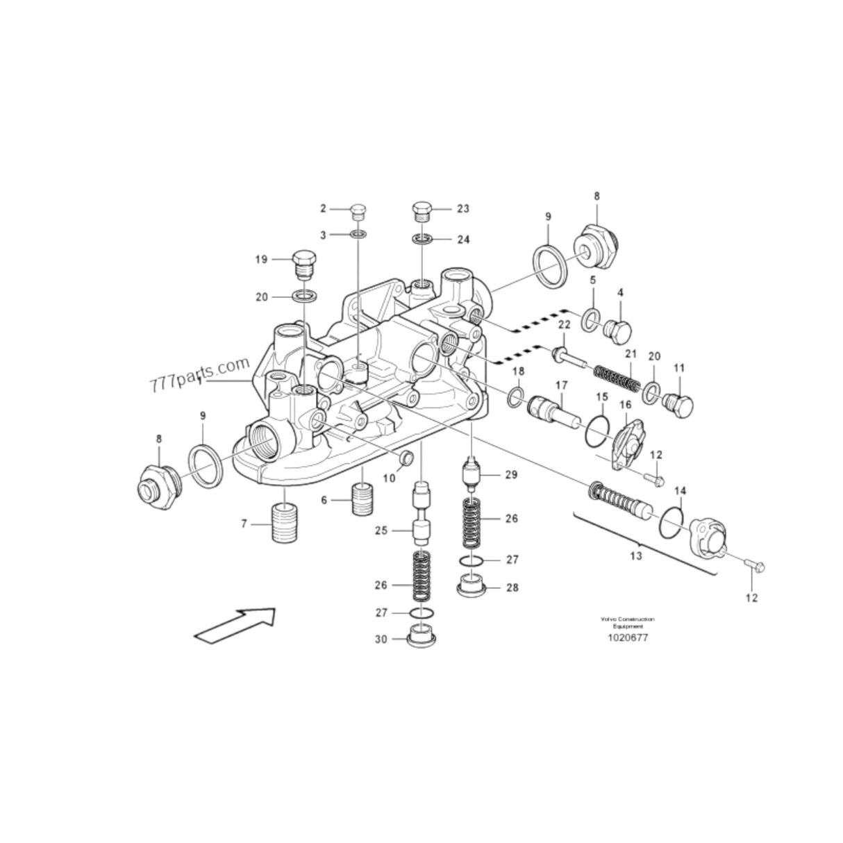 3169689 Genuine Volvo Relief Valve