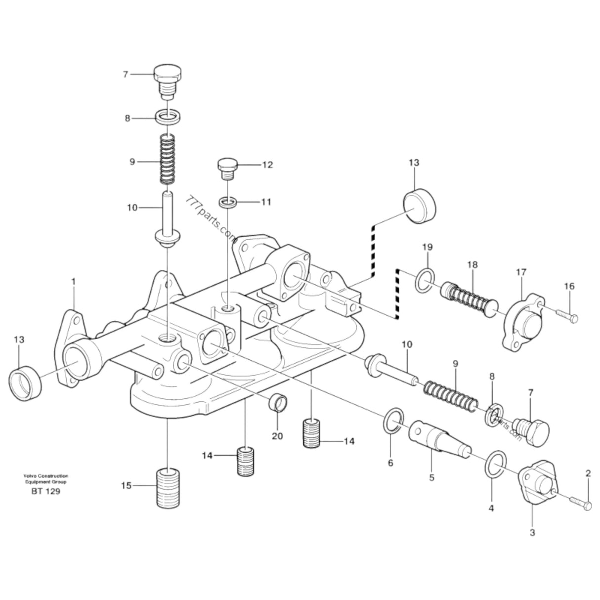 3169689 Genuine Volvo Relief Valve