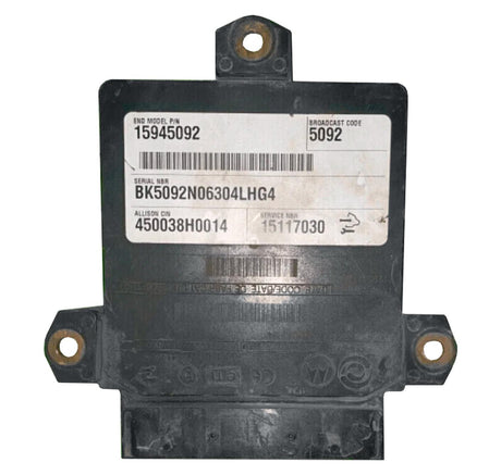 15945092 Genuine Allison® Tcm Transmission Control Module Used.