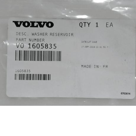 1605835 Genuine Volvo Washer Reservoir - Truck To Trailer