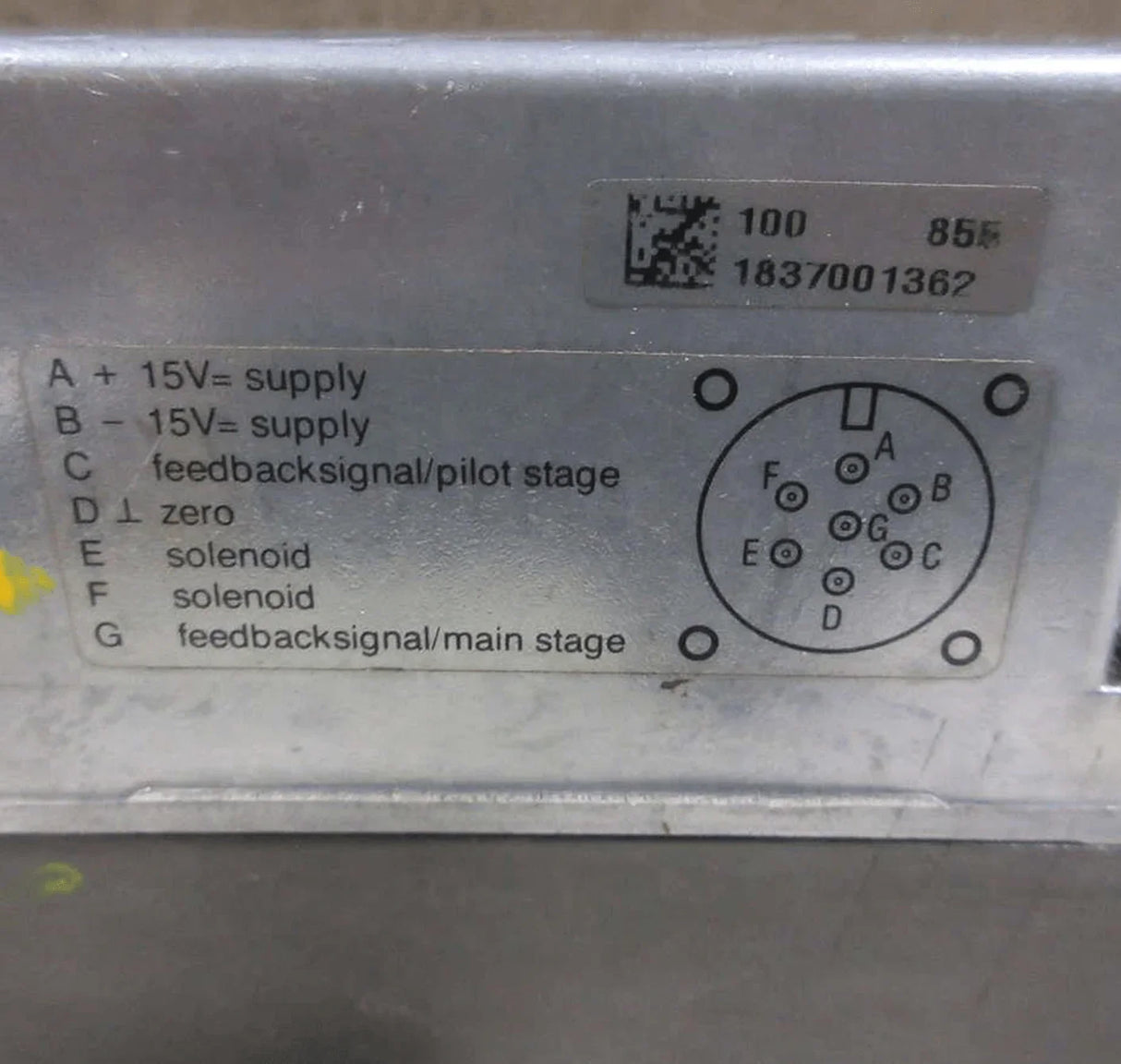 0811404096 Genuine Bosch Rexroth Control Valve - Truck To Trailer